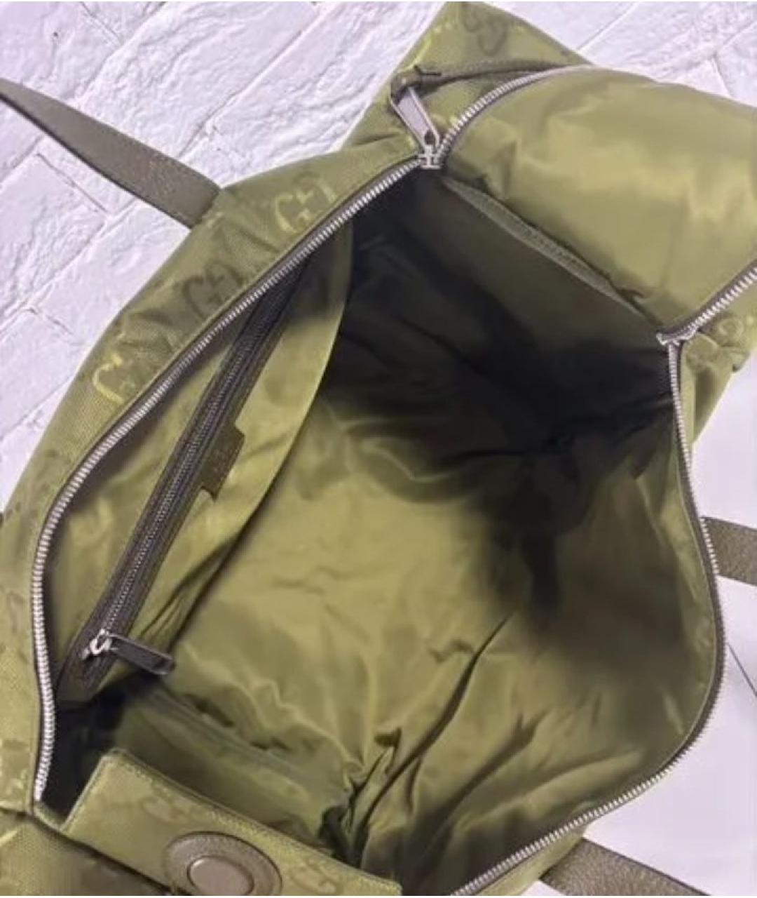 GUCCI Хаки дорожная/спортивная сумка, фото 7