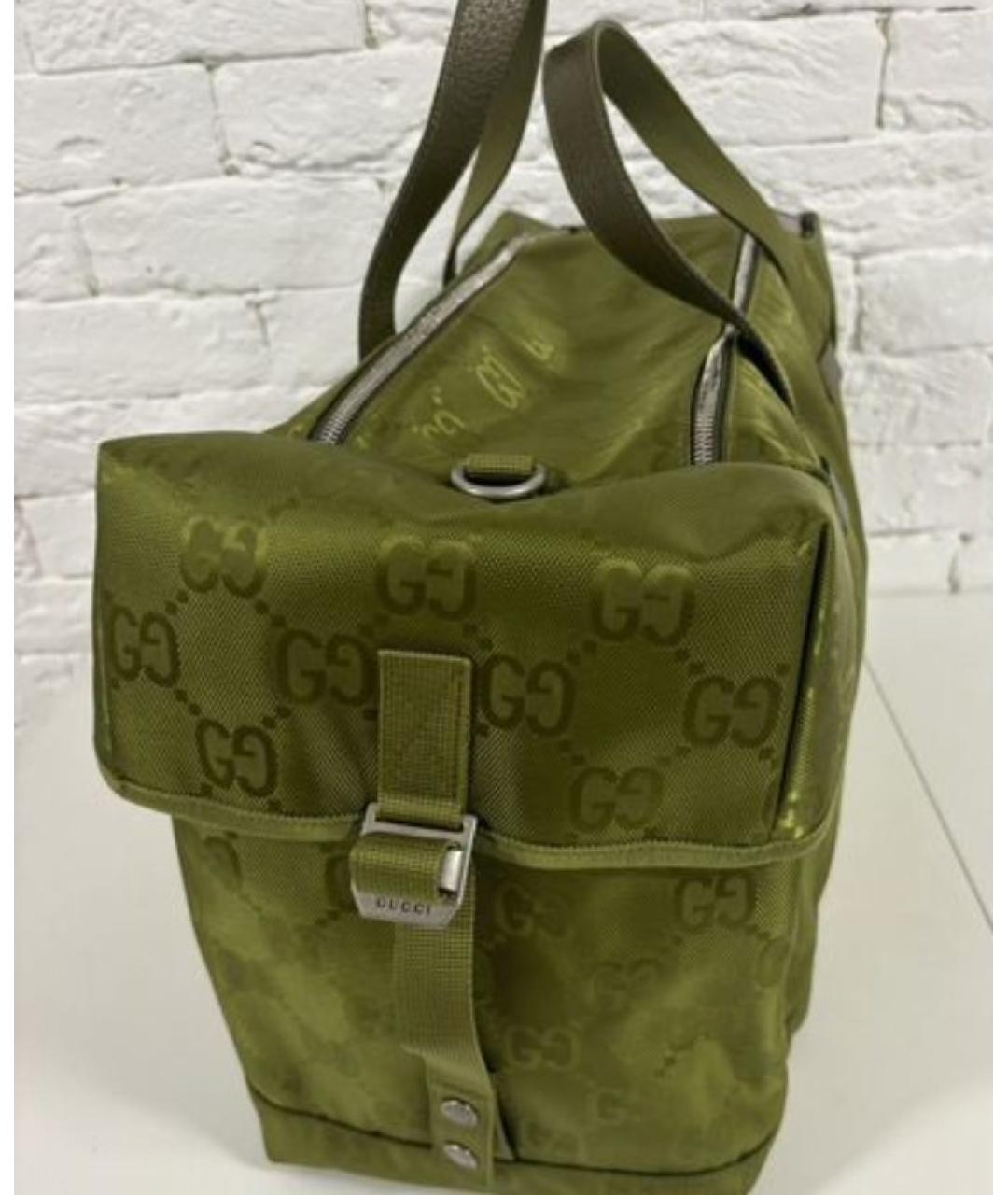 GUCCI Хаки дорожная/спортивная сумка, фото 4