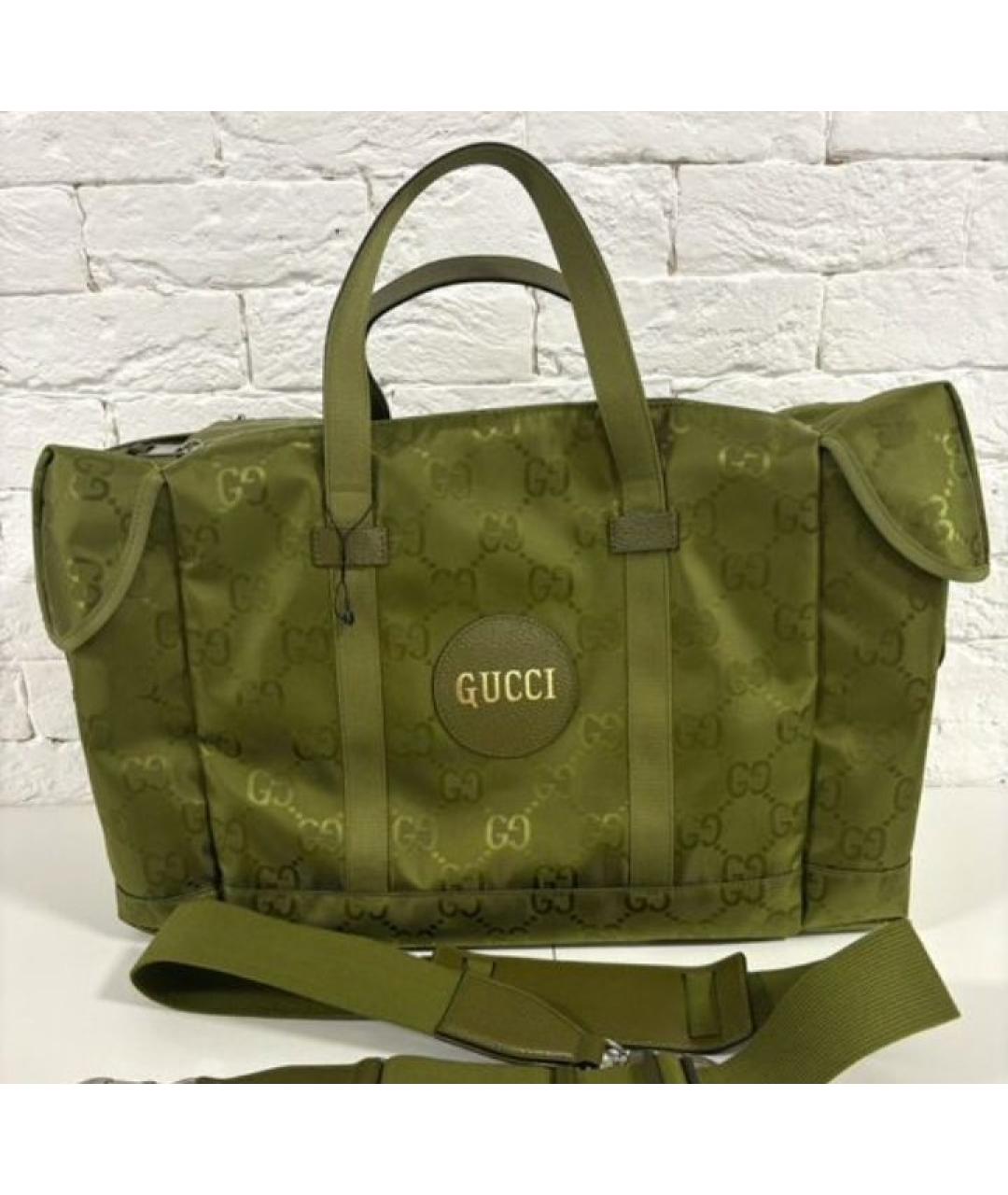 GUCCI Хаки дорожная/спортивная сумка, фото 5