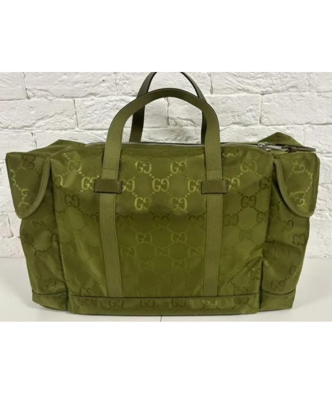 GUCCI Хаки дорожная/спортивная сумка, фото 3
