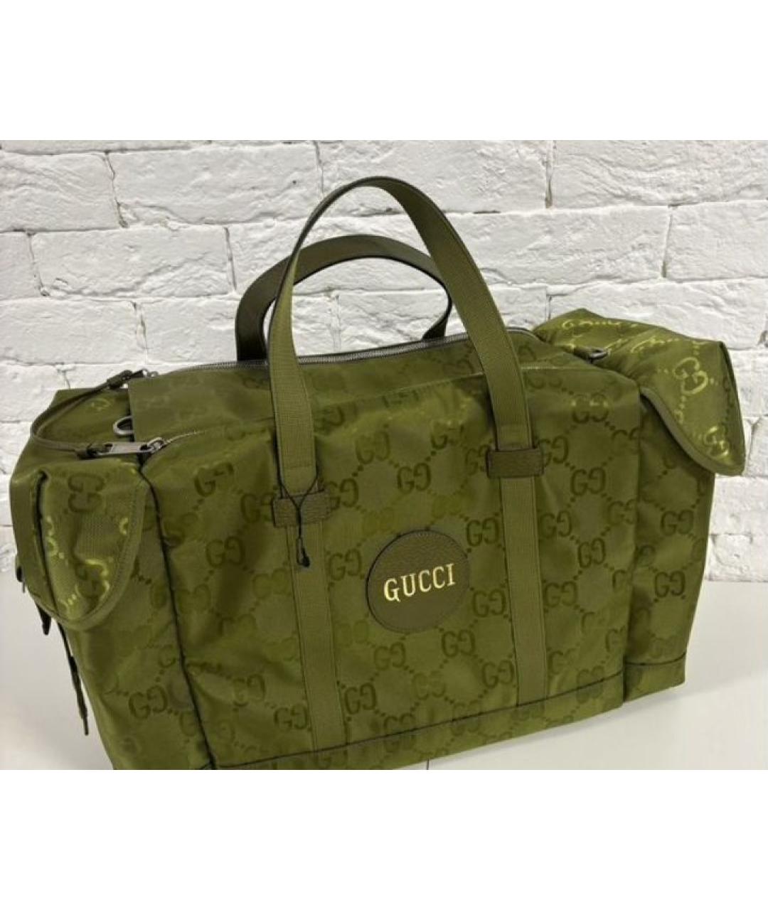 GUCCI Хаки дорожная/спортивная сумка, фото 2