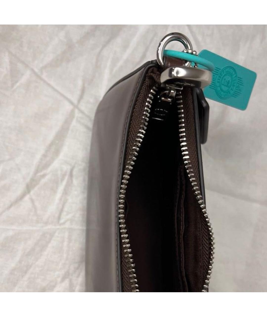 COACH Коричневая сумка через плечо, фото 4