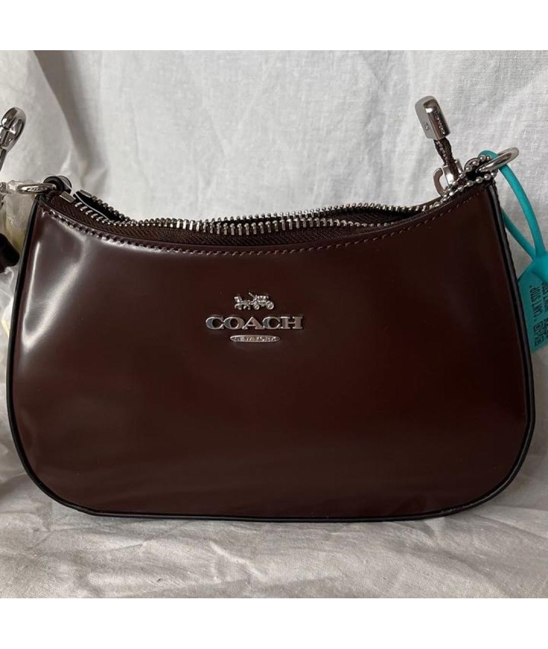 COACH Коричневая сумка через плечо, фото 5