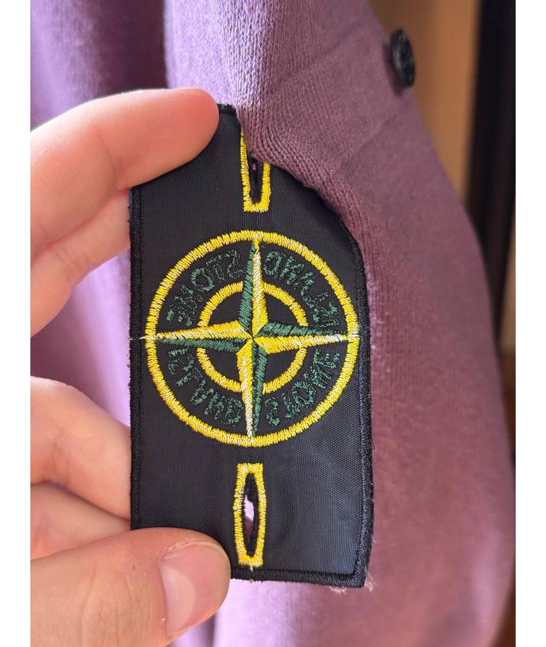 STONE ISLAND Бордовый джемпер / свитер, фото 5