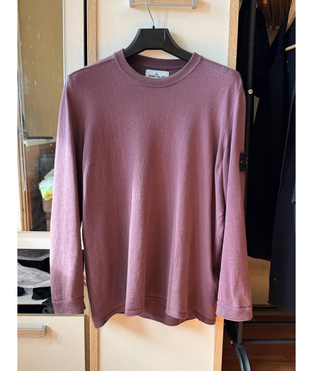 STONE ISLAND Бордовый джемпер / свитер, фото 9