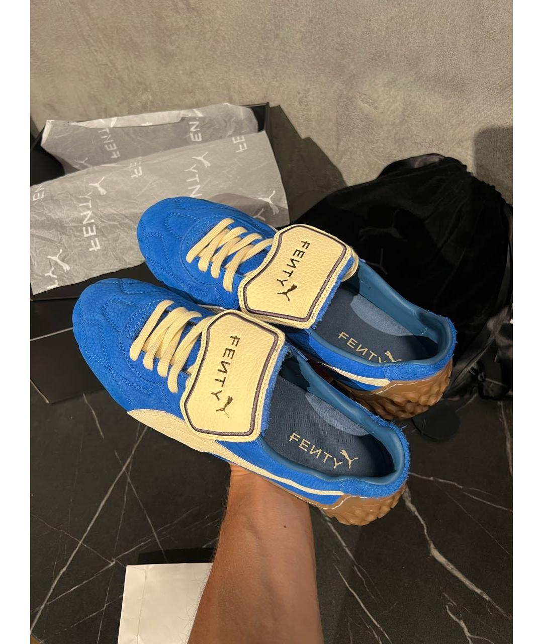 FENTY X PUMA Синие замшевые кроссовки, фото 4