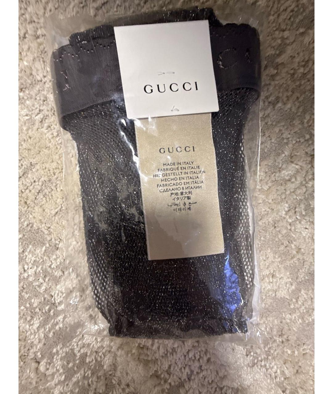 GUCCI Серебряные носки, чулки и колготы, фото 2