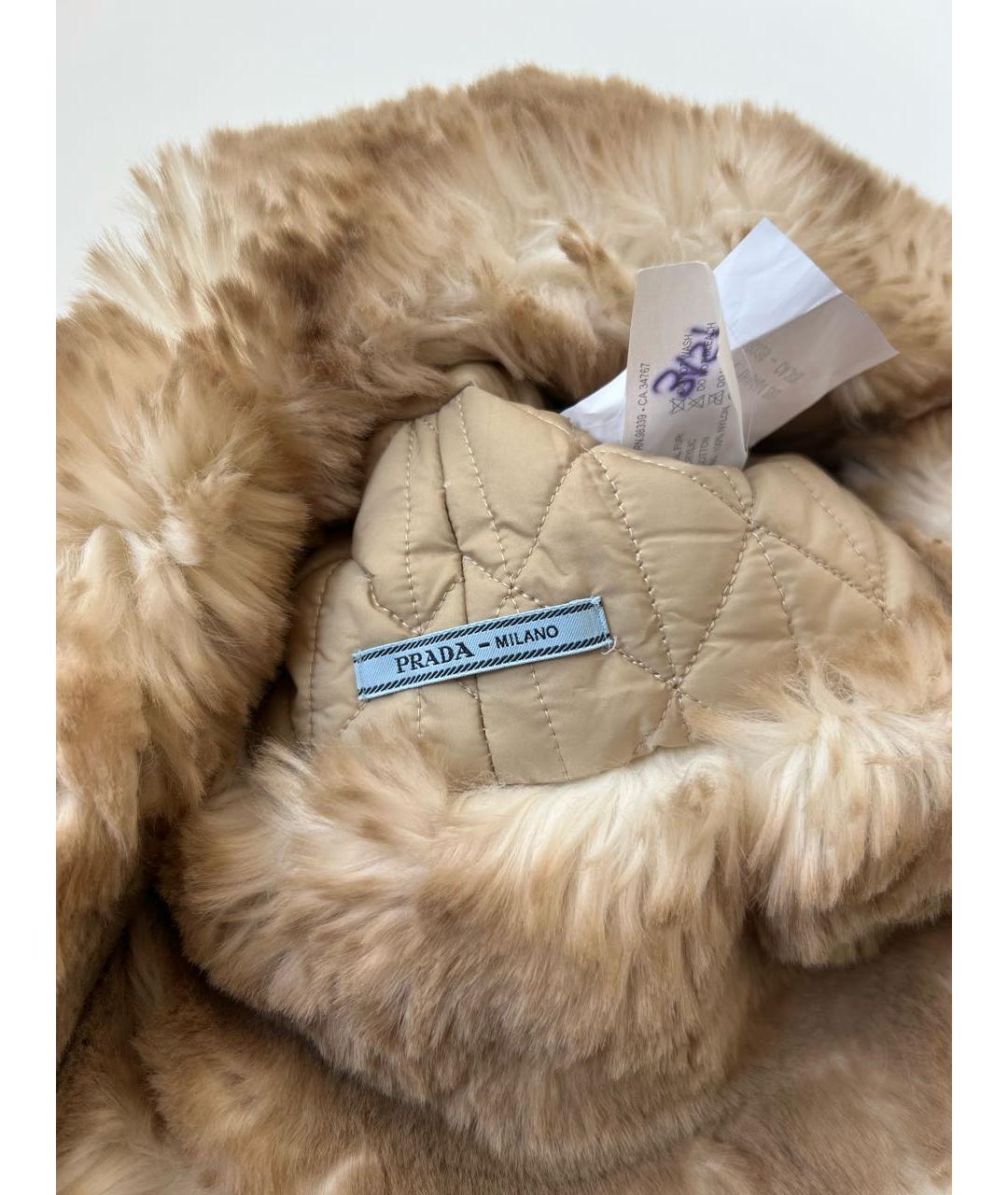 PRADA Бежевая шапка, фото 5