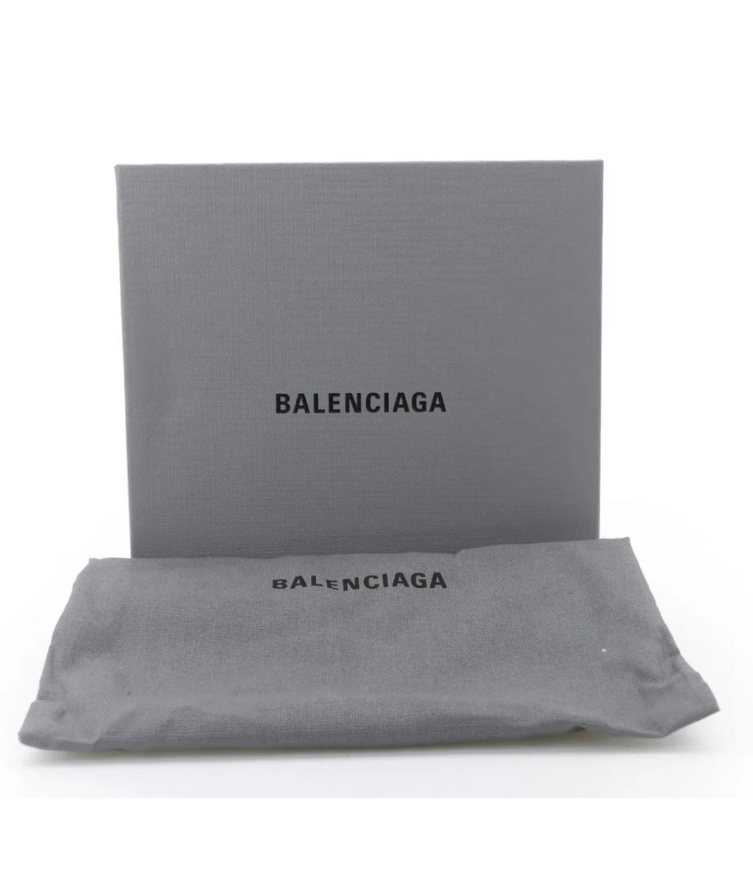 BALENCIAGA Черный кожаный ремень, фото 3