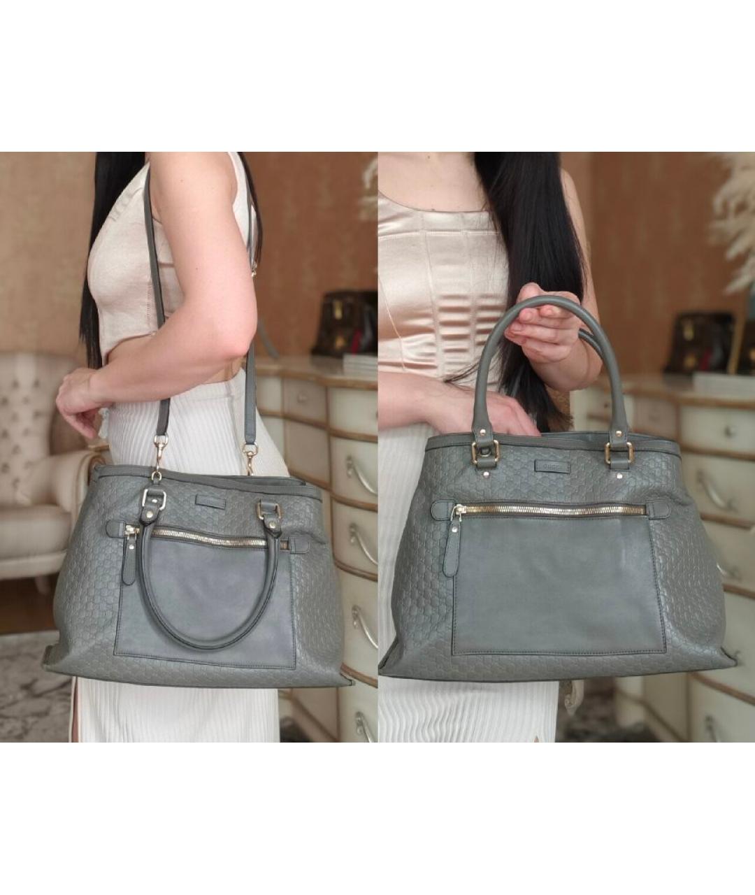 GUCCI Серая сумка тоут, фото 4