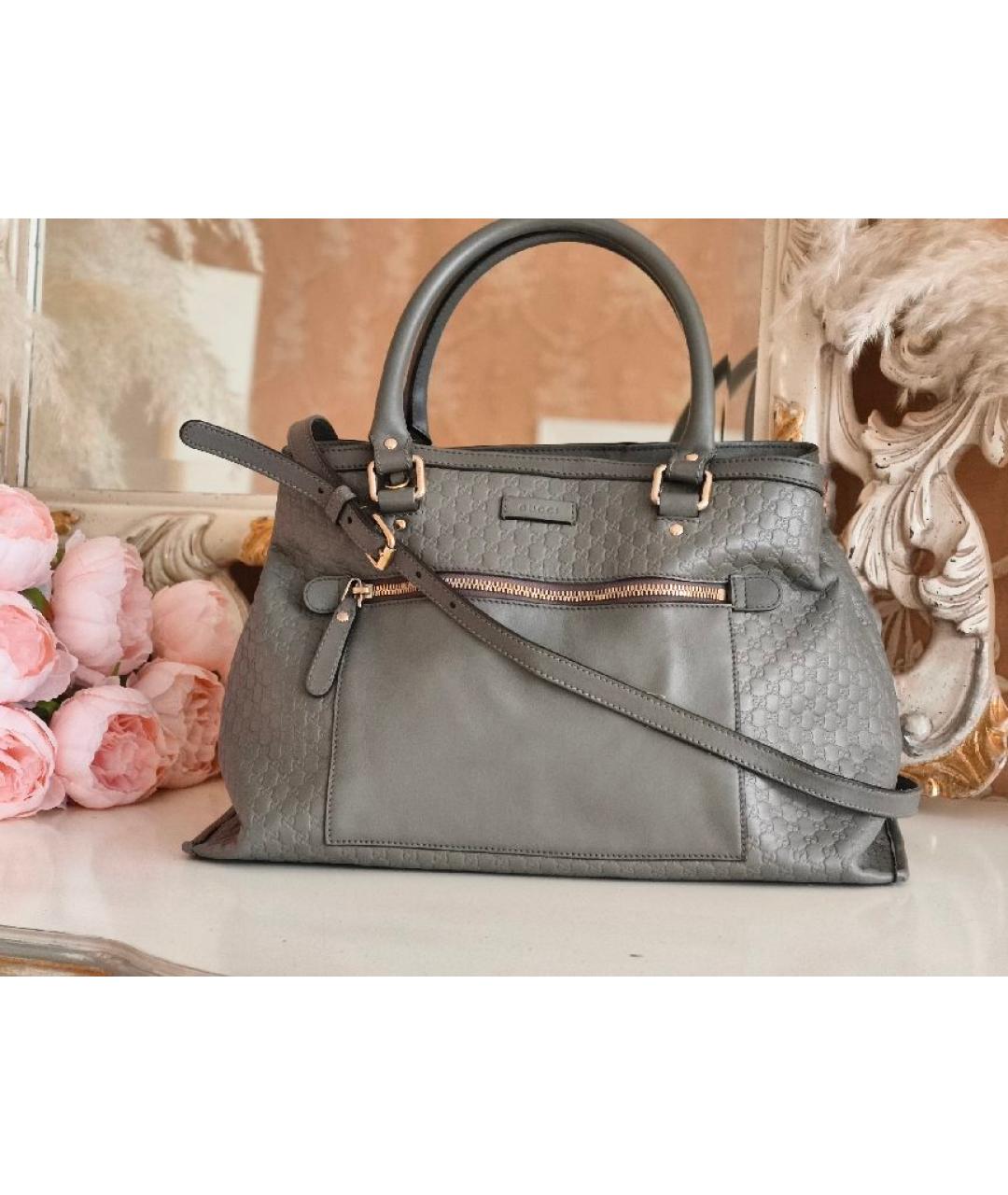 GUCCI Серая сумка тоут, фото 2