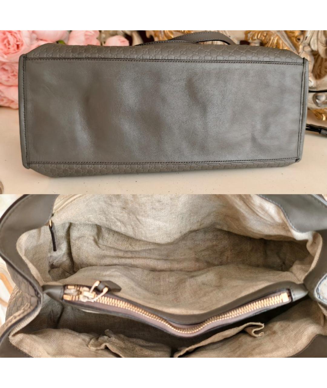 GUCCI Серая сумка тоут, фото 6