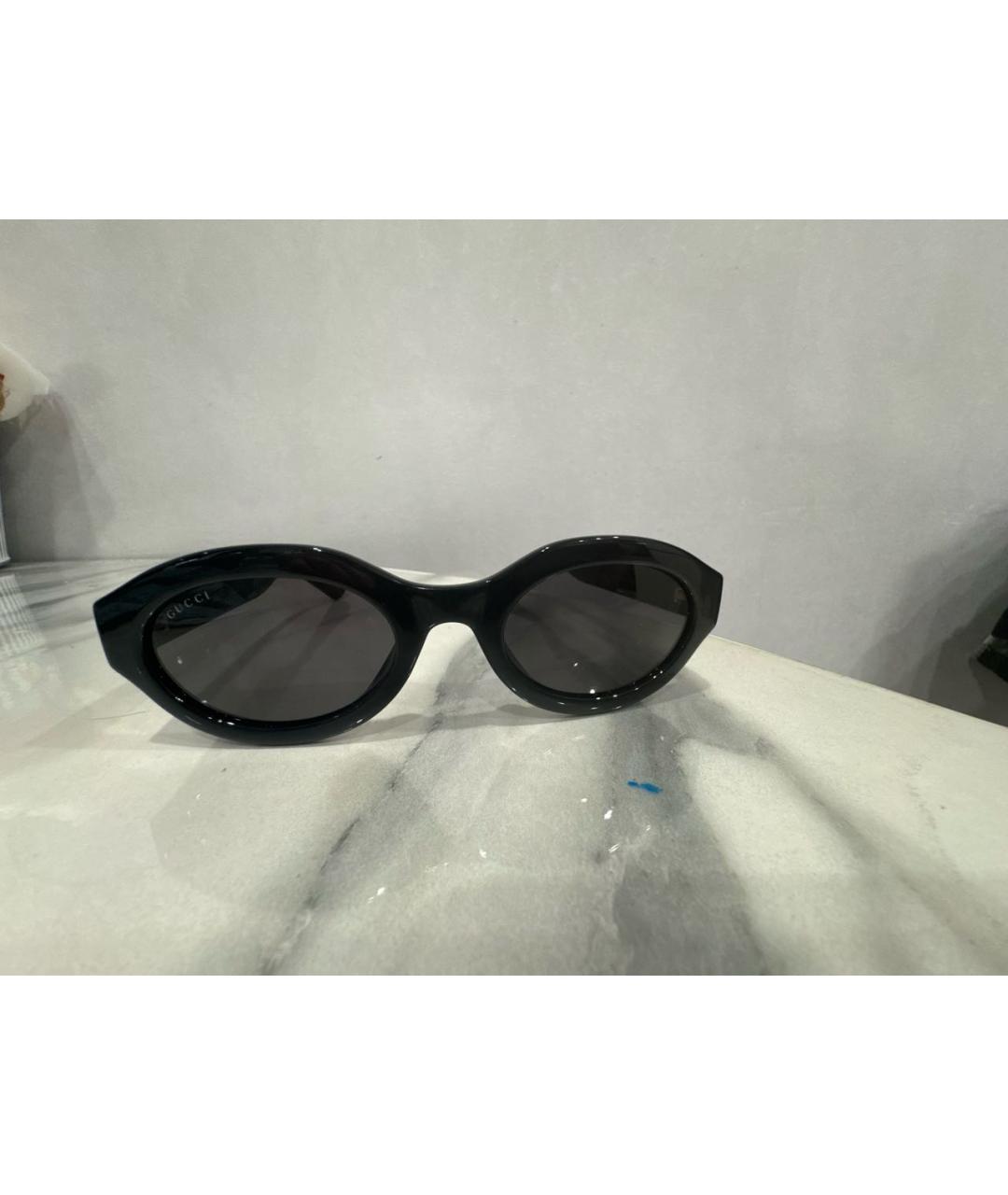 GUCCI Черные пластиковые солнцезащитные очки, фото 4