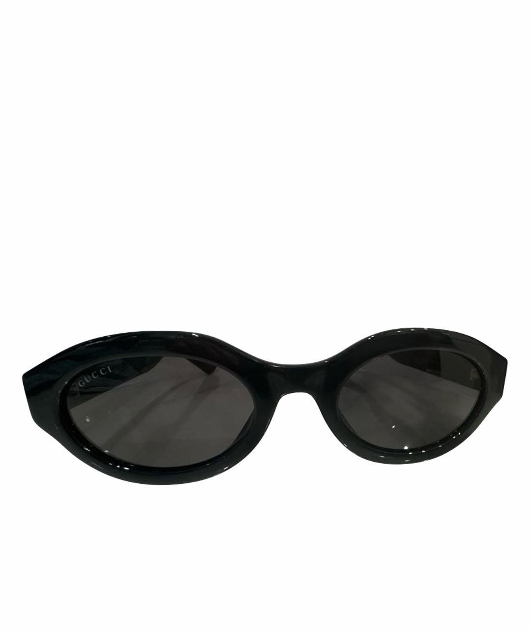 GUCCI Черные пластиковые солнцезащитные очки, фото 1