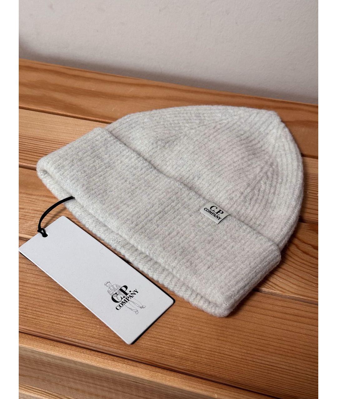 CP COMPANY Белая шерстяная шапка, фото 2