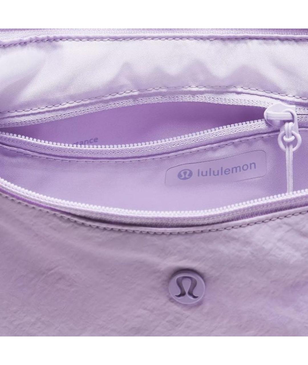 Lululemon Фиолетовая тканевая сумка через плечо, фото 4