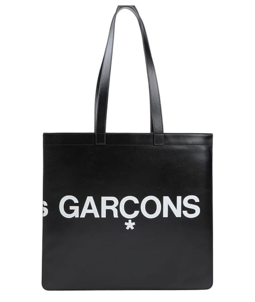 COMME DES GARÇONS Черная кожаная сумка на плечо, фото 2