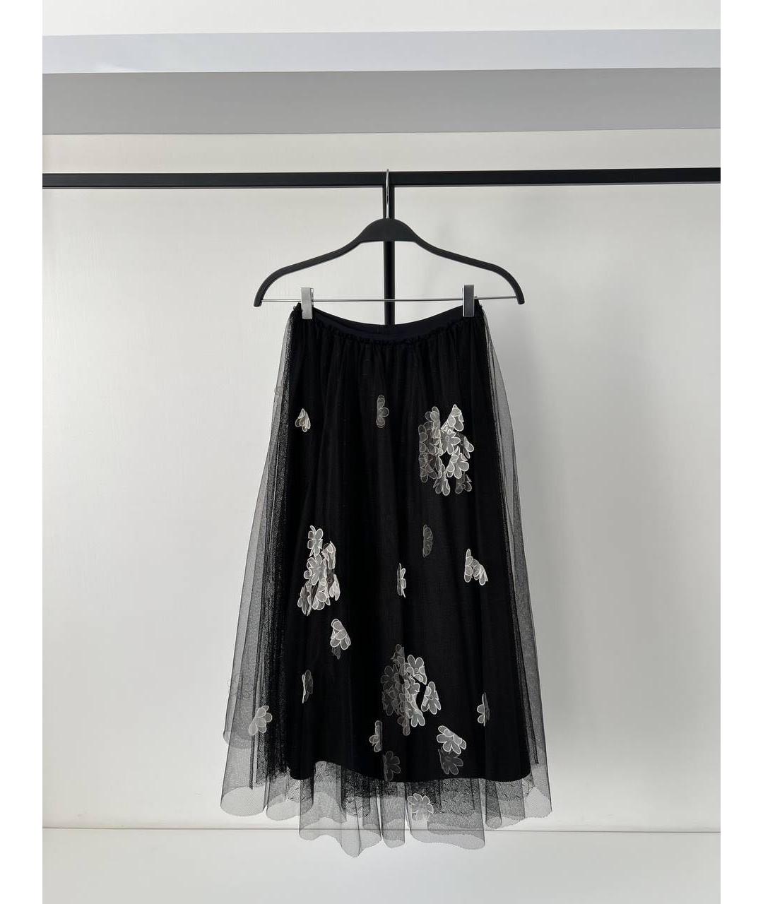 VALENTINO Черная юбка миди, фото 2