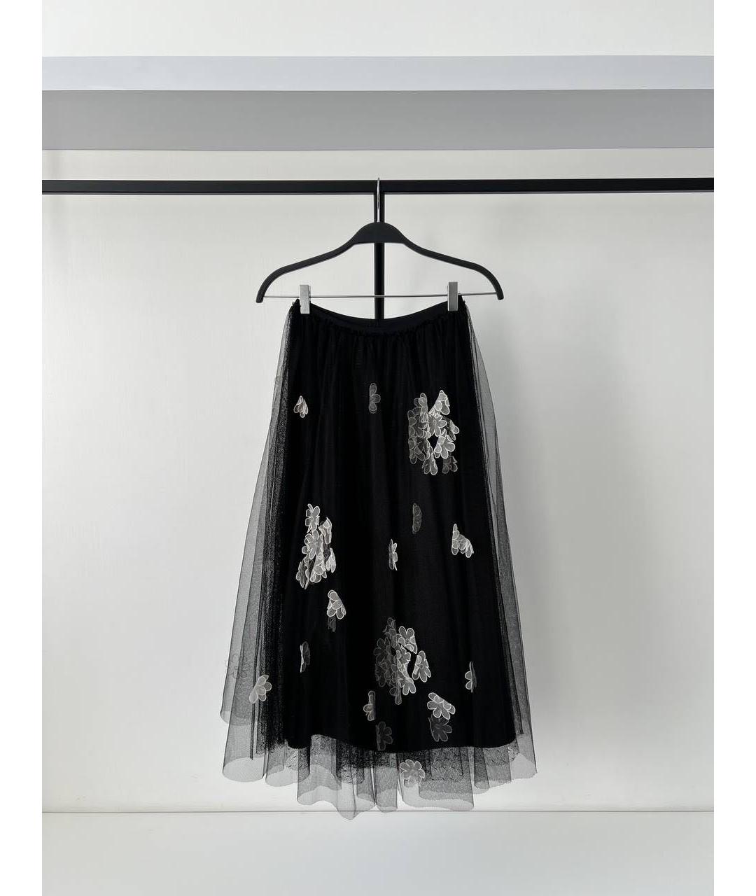 VALENTINO Черная юбка миди, фото 6