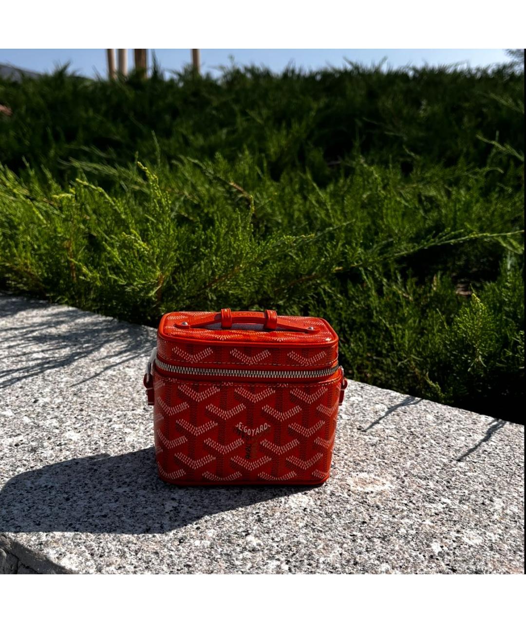 GOYARD Оранжевая кожаная сумка через плечо, фото 7