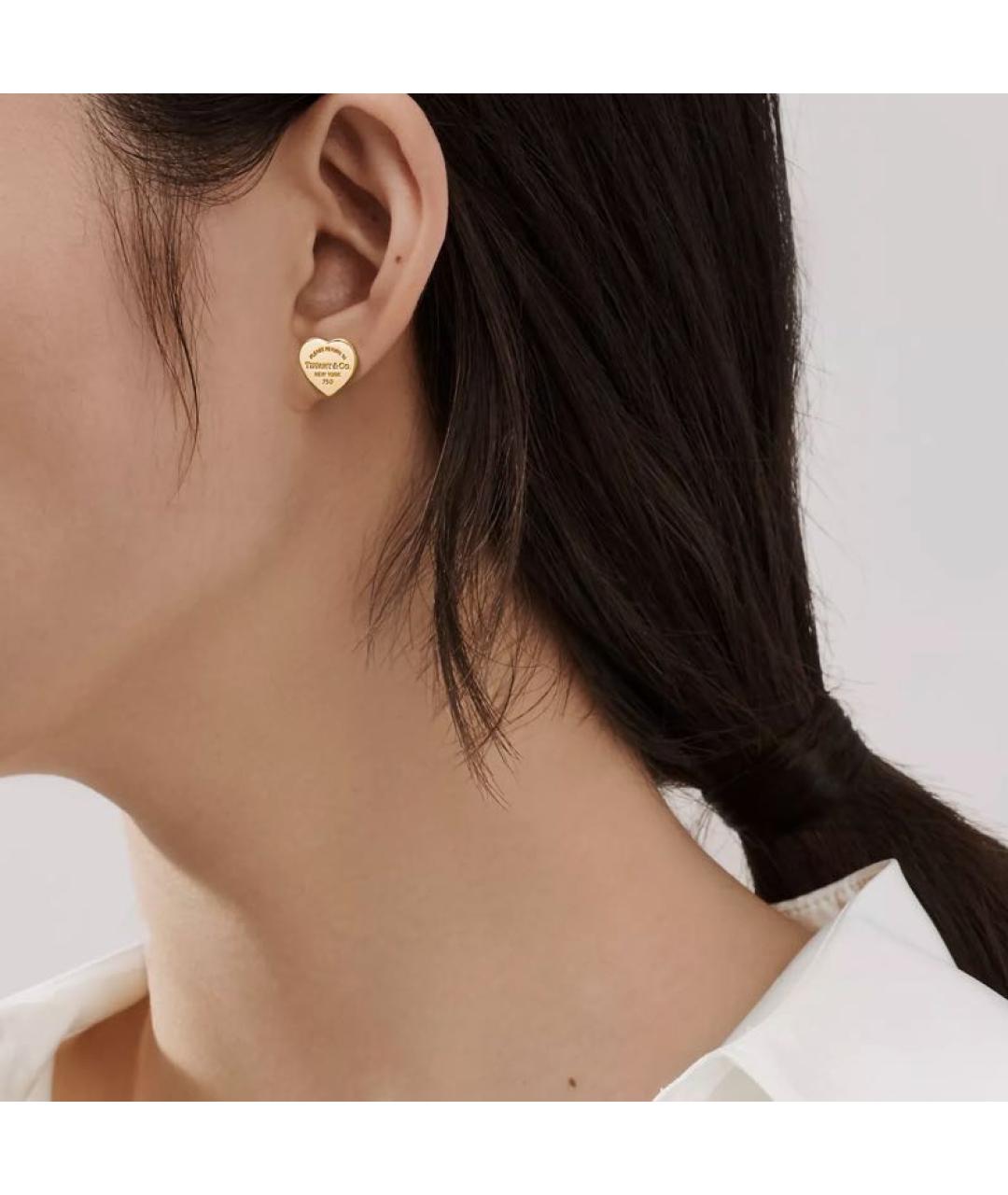 TIFFANY&CO Золотые серьги из желтого золота, фото 2