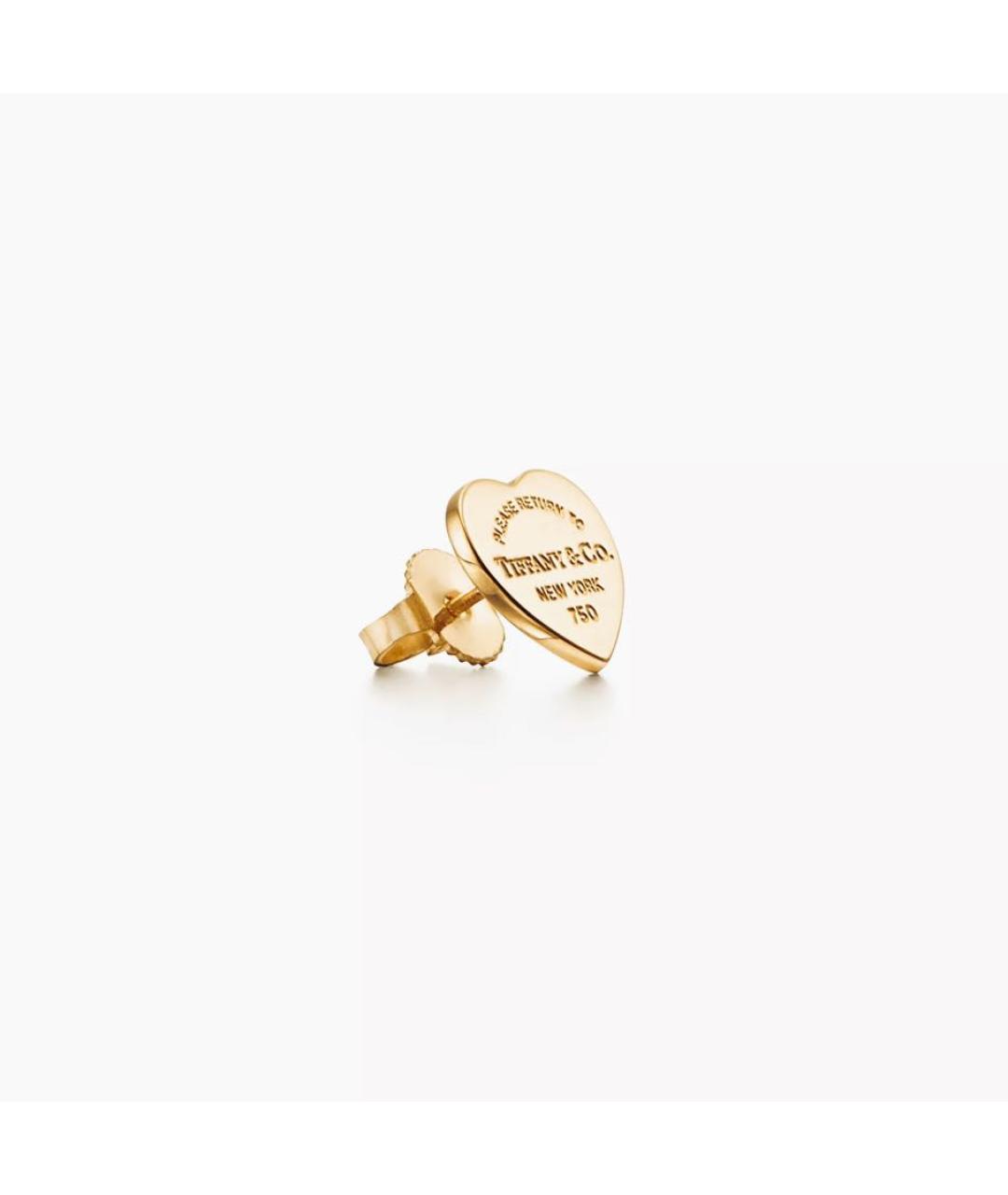 TIFFANY&CO Золотые серьги из желтого золота, фото 3