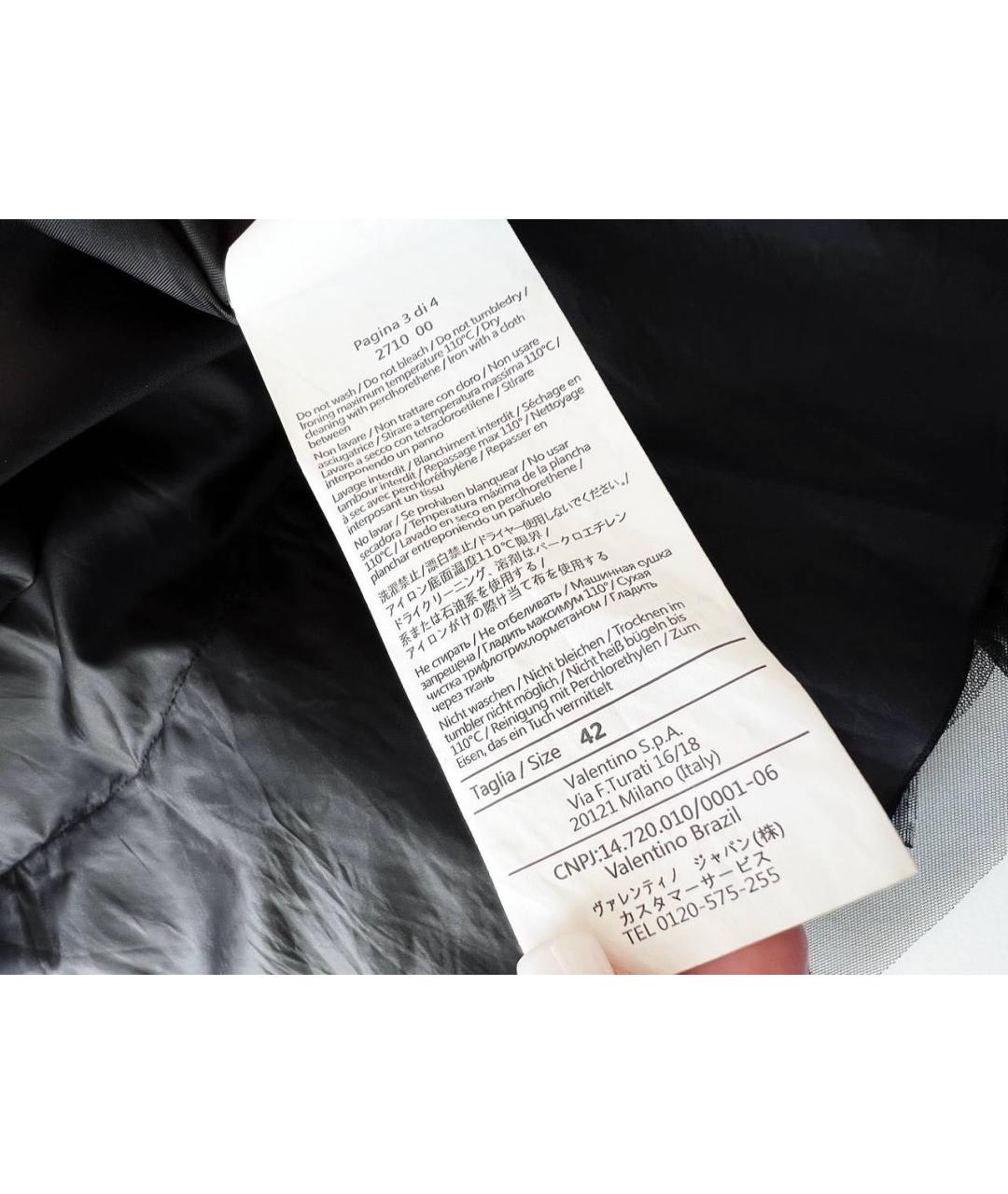 RED VALENTINO Черное вечернее платье, фото 7