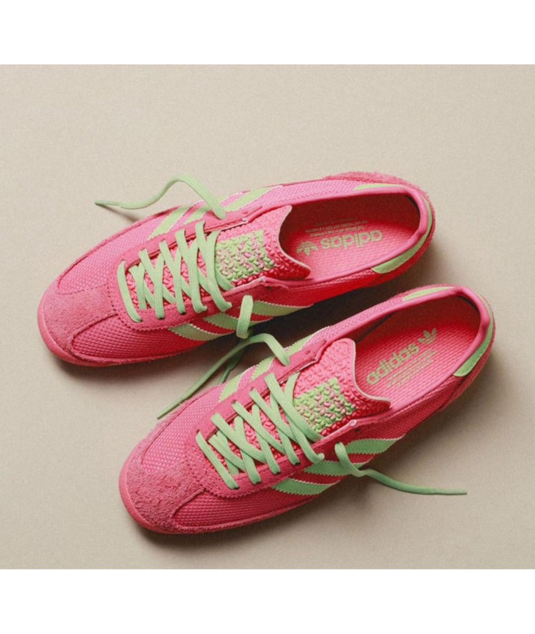 ADIDAS Розовые замшевые кроссовки, фото 4