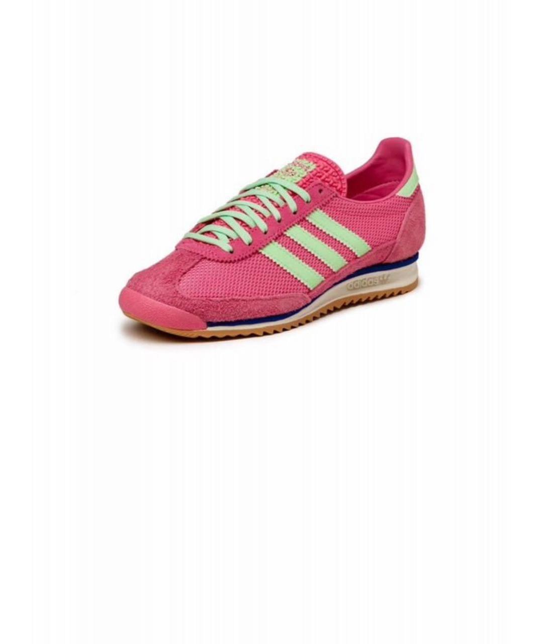 ADIDAS Розовые замшевые кроссовки, фото 3