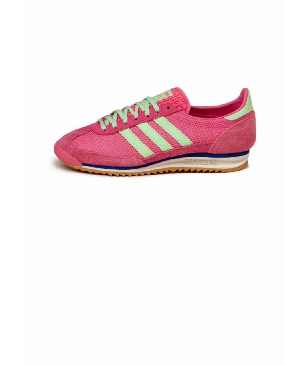 ADIDAS Розовые замшевые кроссовки, фото 5