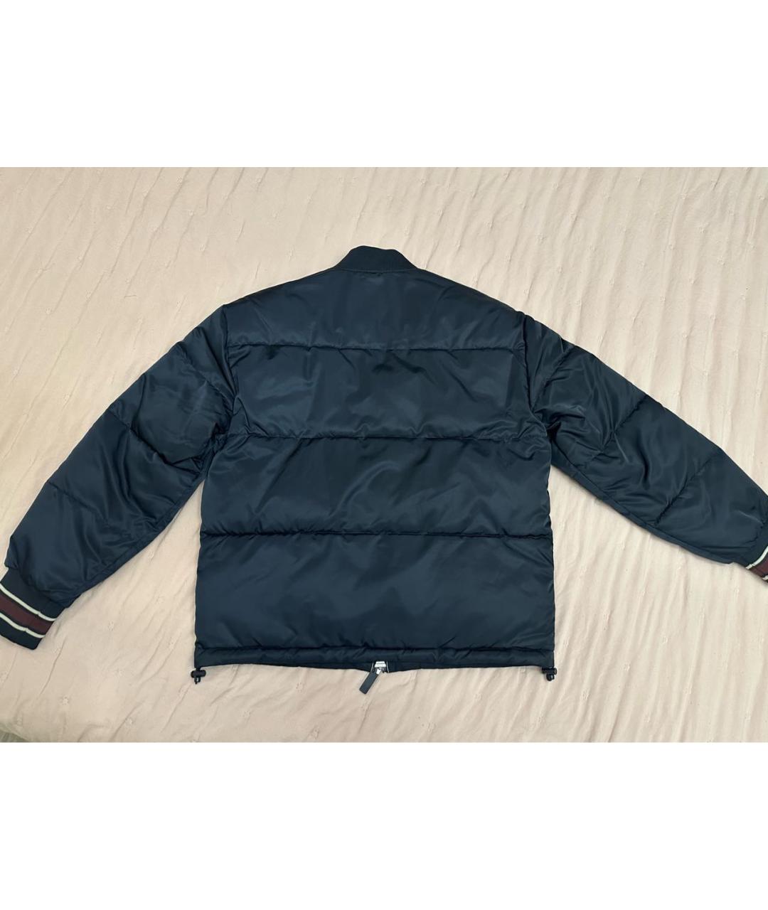 ARMANI EXCHANGE Темно-синяя полиэстеровая куртка, фото 4