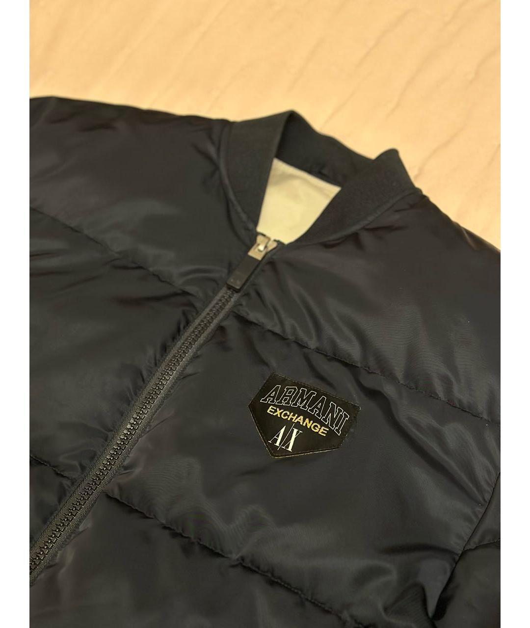 ARMANI EXCHANGE Темно-синяя полиэстеровая куртка, фото 2