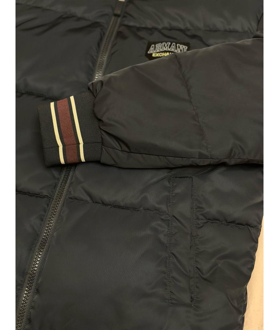 ARMANI EXCHANGE Темно-синяя полиэстеровая куртка, фото 3