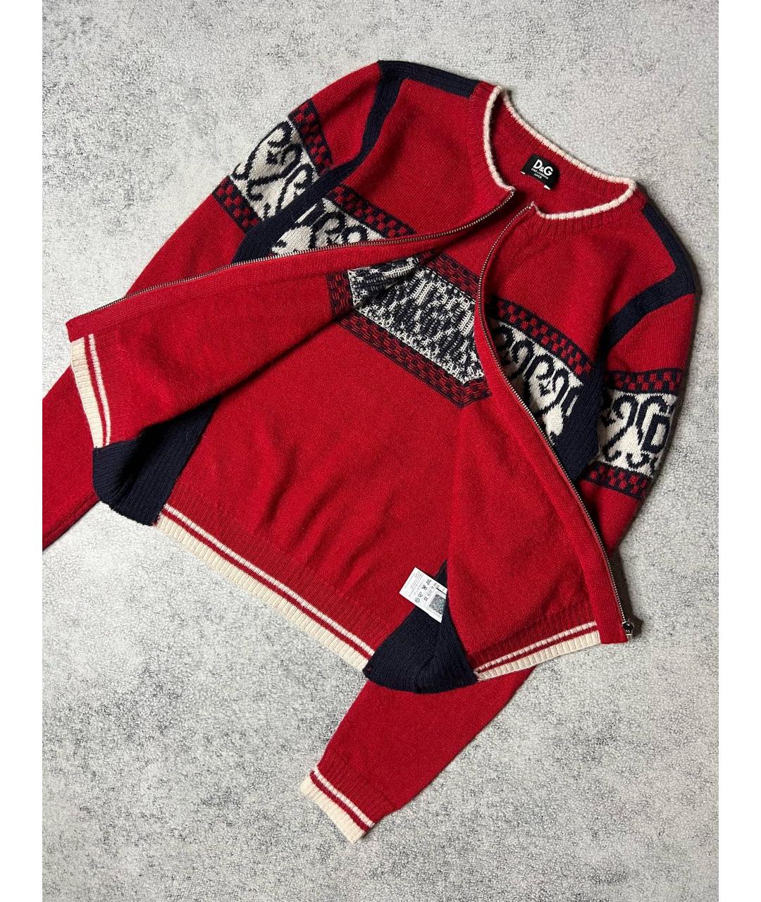 DOLCE & GABBANA KIDS Красный шерстяной джемпер / свитер, фото 4