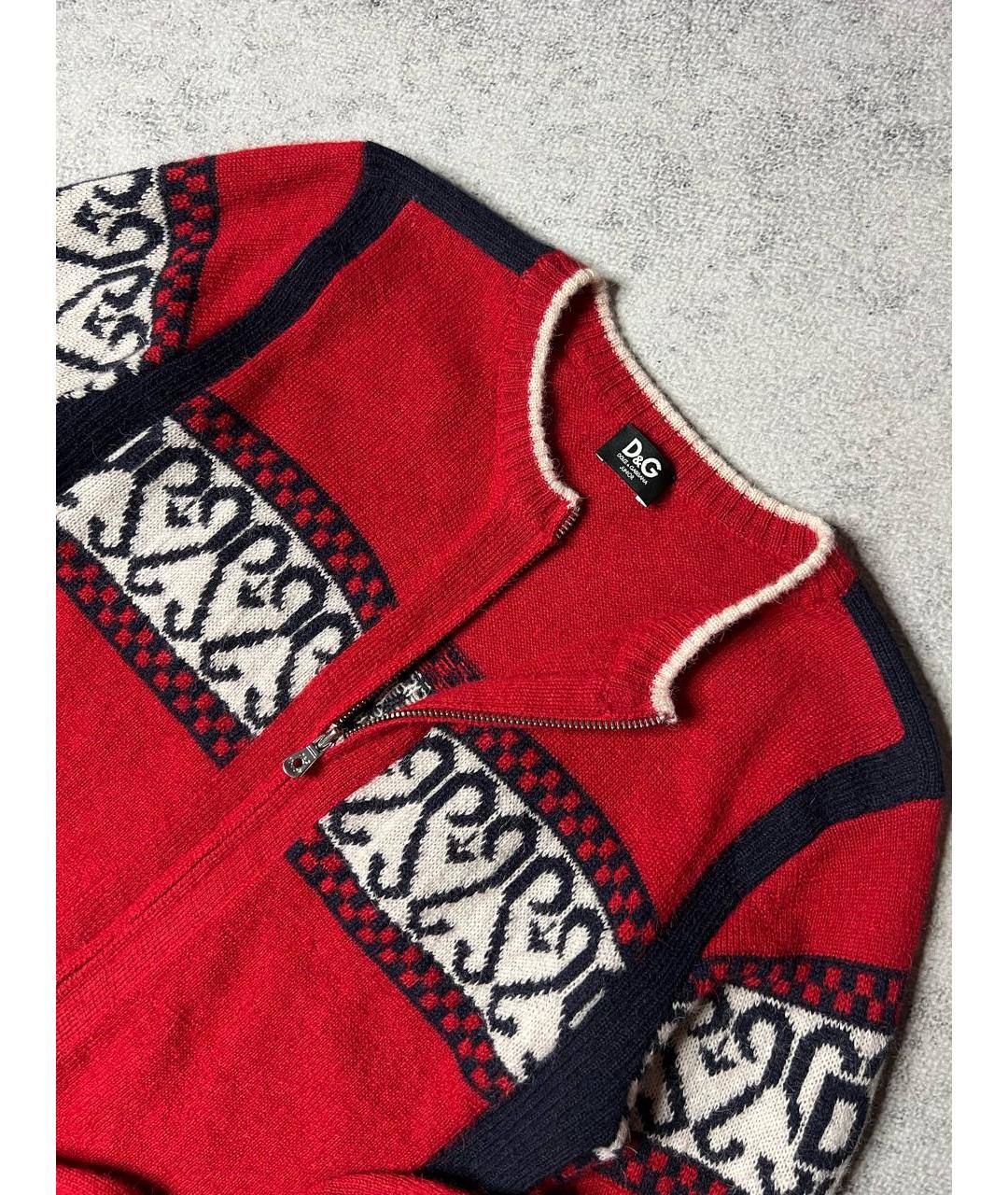 DOLCE & GABBANA KIDS Красный шерстяной джемпер / свитер, фото 6