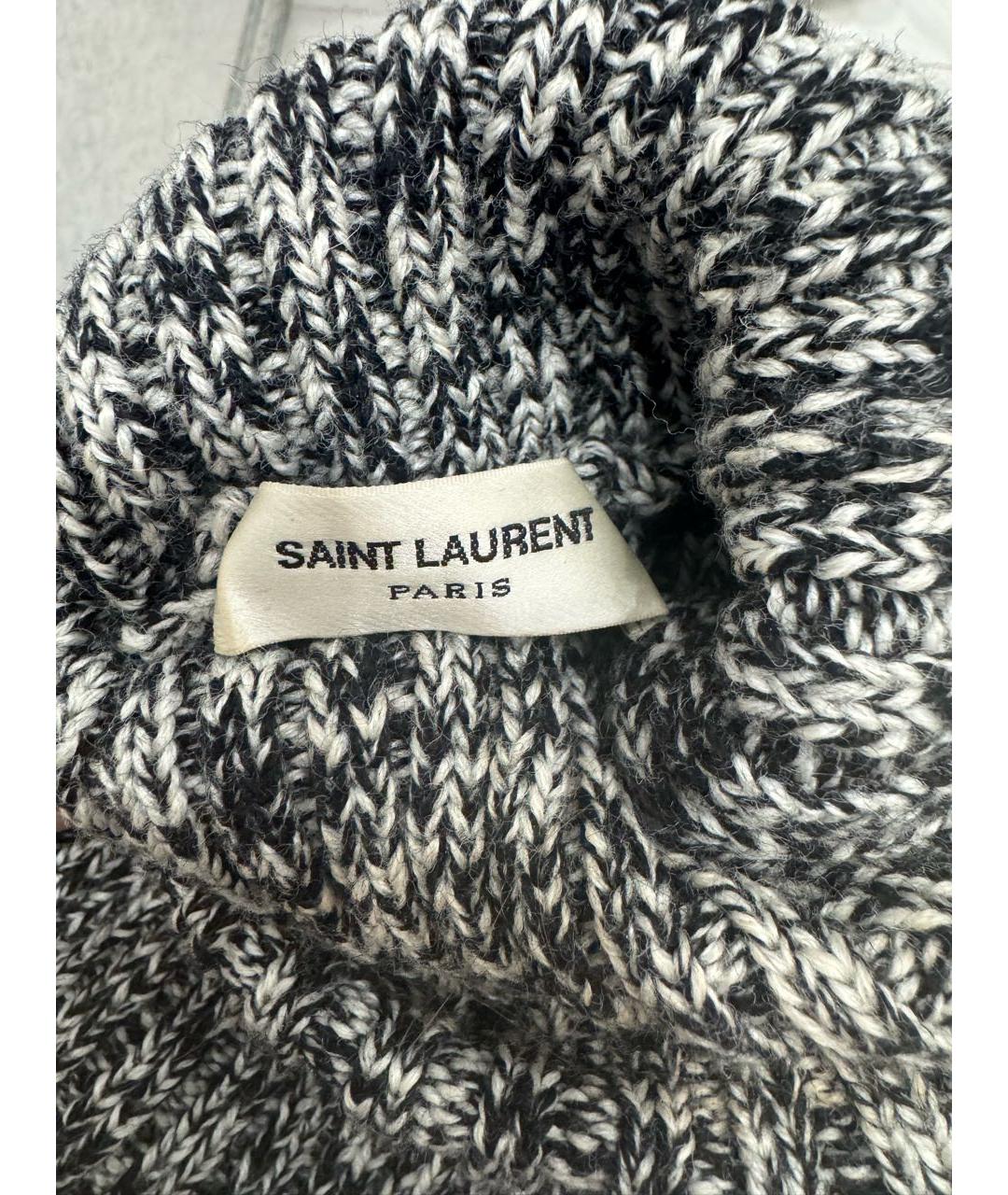 SAINT LAURENT Черный шерстяной джемпер / свитер, фото 3
