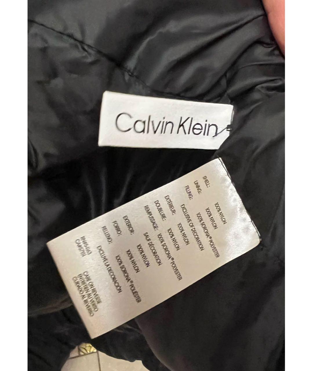 CALVIN KLEIN Темно-синий синтетический пуховик, фото 6