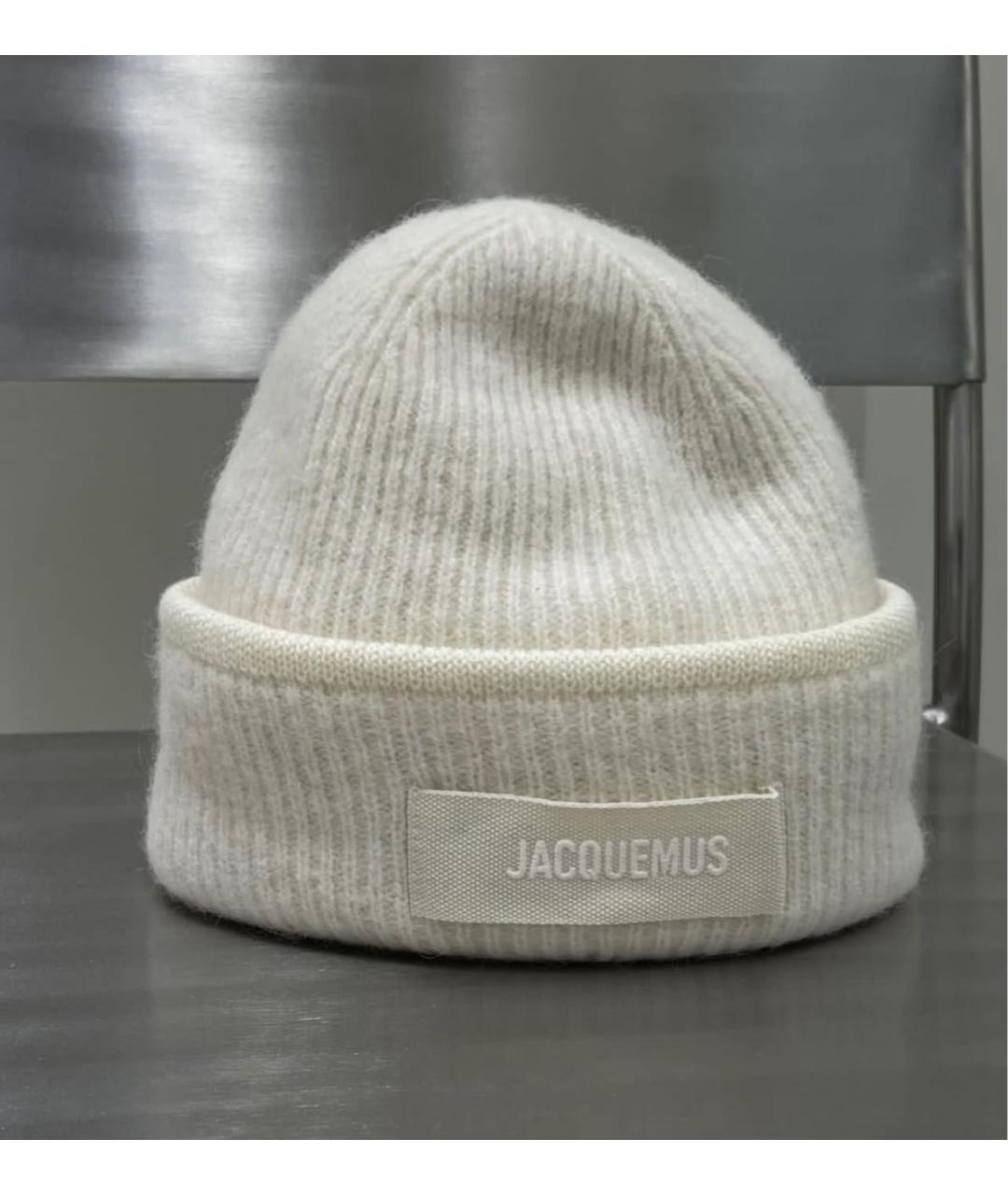 JACQUEMUS Бежевая шапка, фото 3