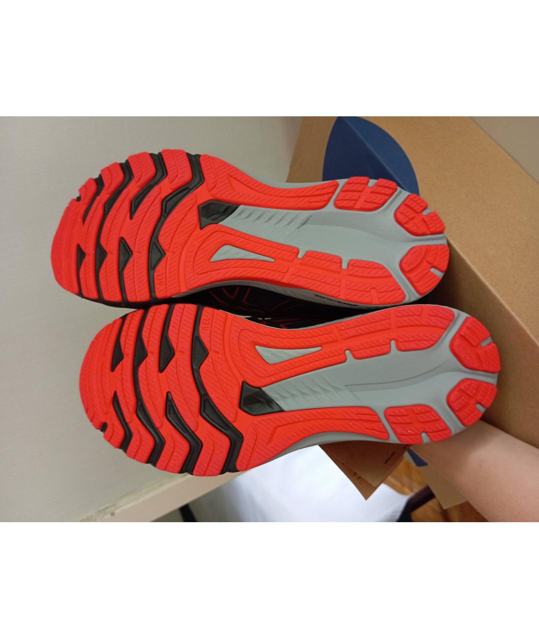 ASICS Антрацитовые текстильные низкие кроссовки / кеды, фото 7