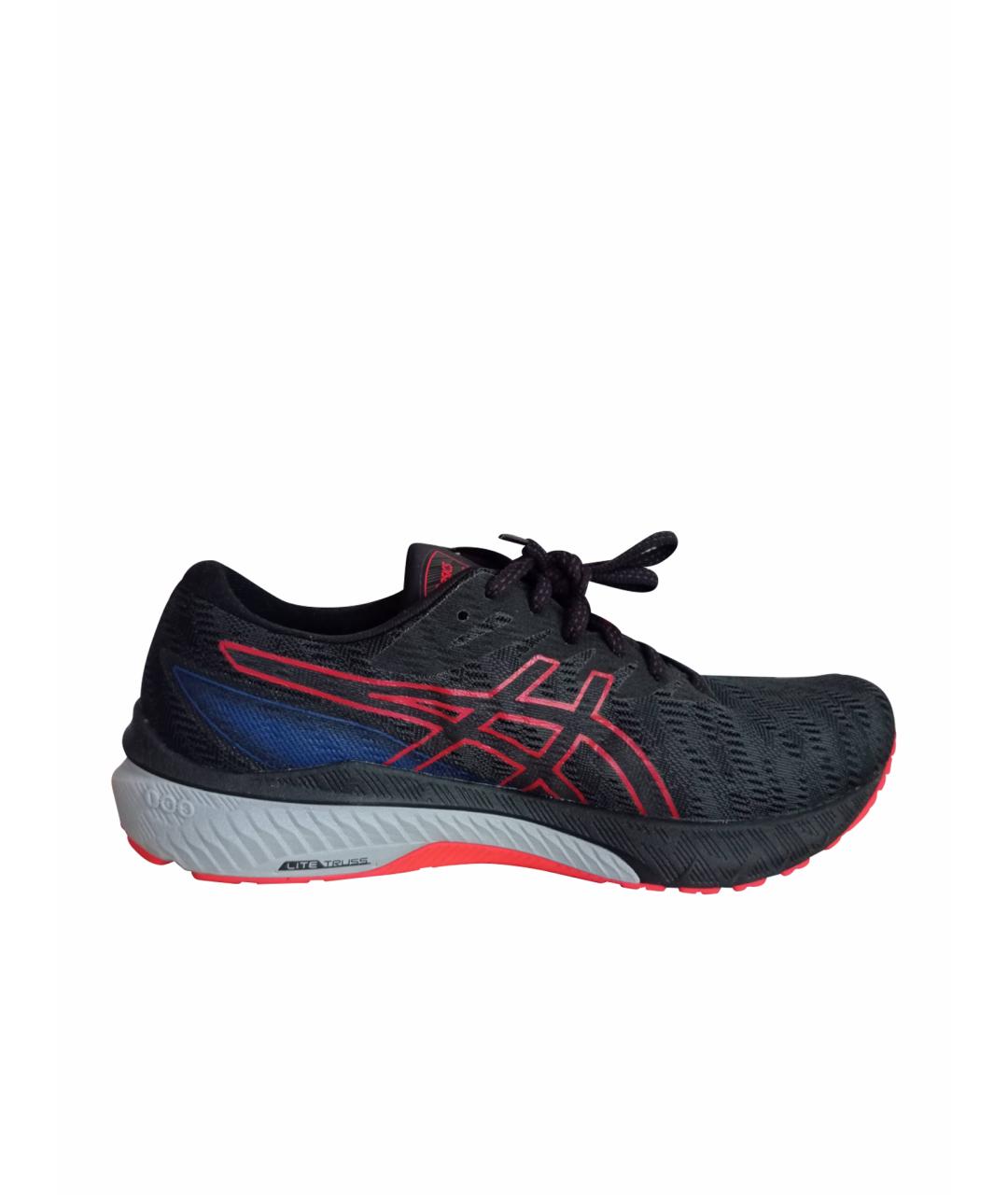 ASICS Антрацитовые текстильные низкие кроссовки / кеды, фото 1
