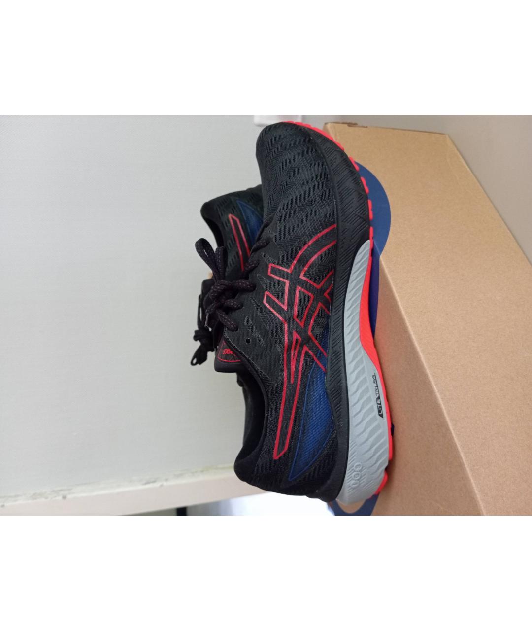 ASICS Антрацитовые текстильные низкие кроссовки / кеды, фото 10
