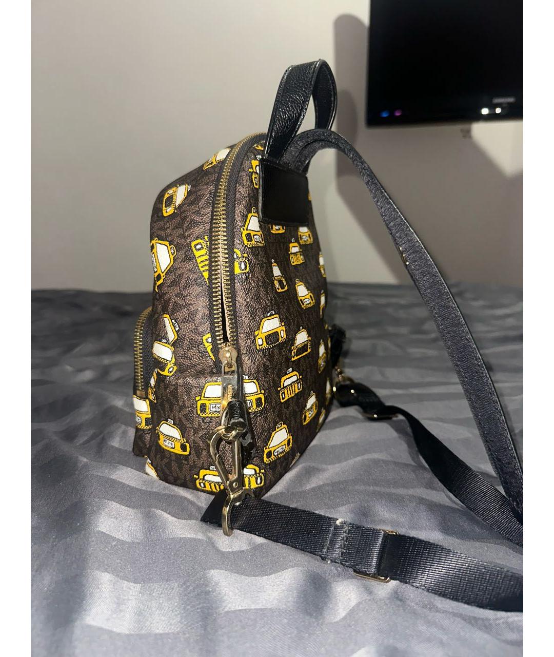MICHAEL KORS Коричневый твидовый рюкзак, фото 3