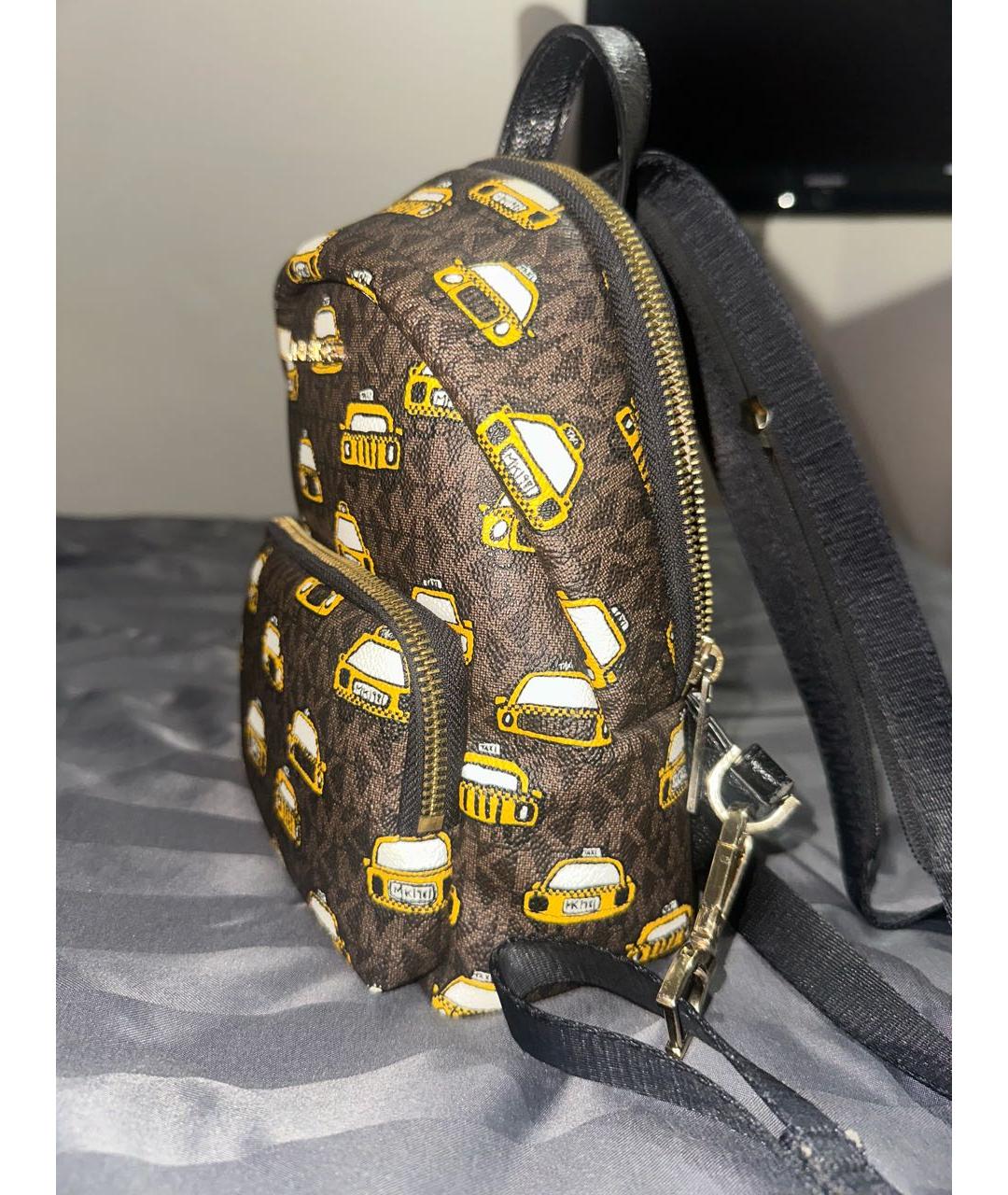 MICHAEL KORS Коричневый твидовый рюкзак, фото 2