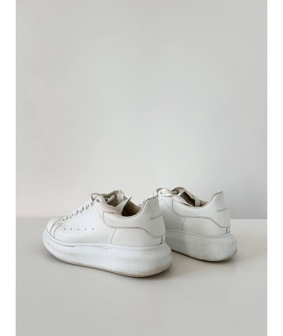 ALEXANDER MCQUEEN Белые кожаные кеды, фото 7