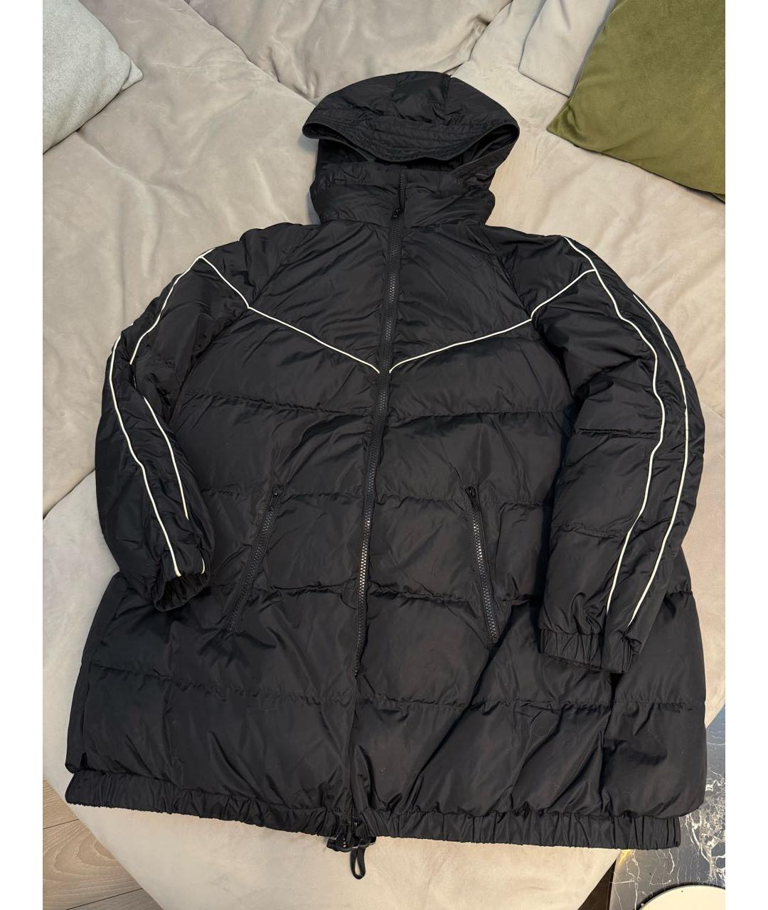 VALENTINO Черный полиэстеровый пуховик, фото 5