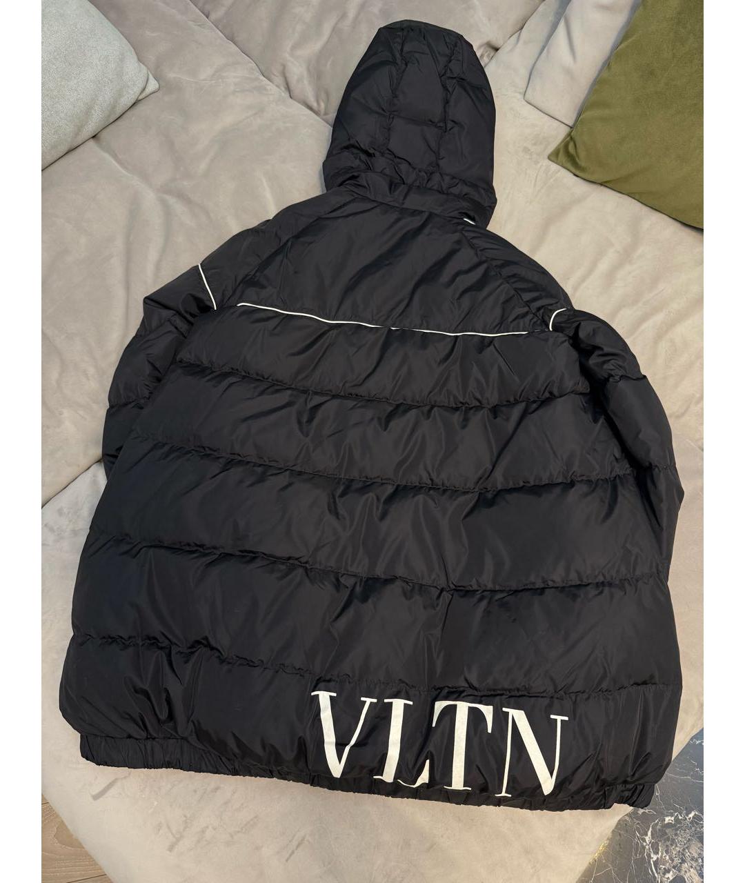 VALENTINO Черный полиэстеровый пуховик, фото 6