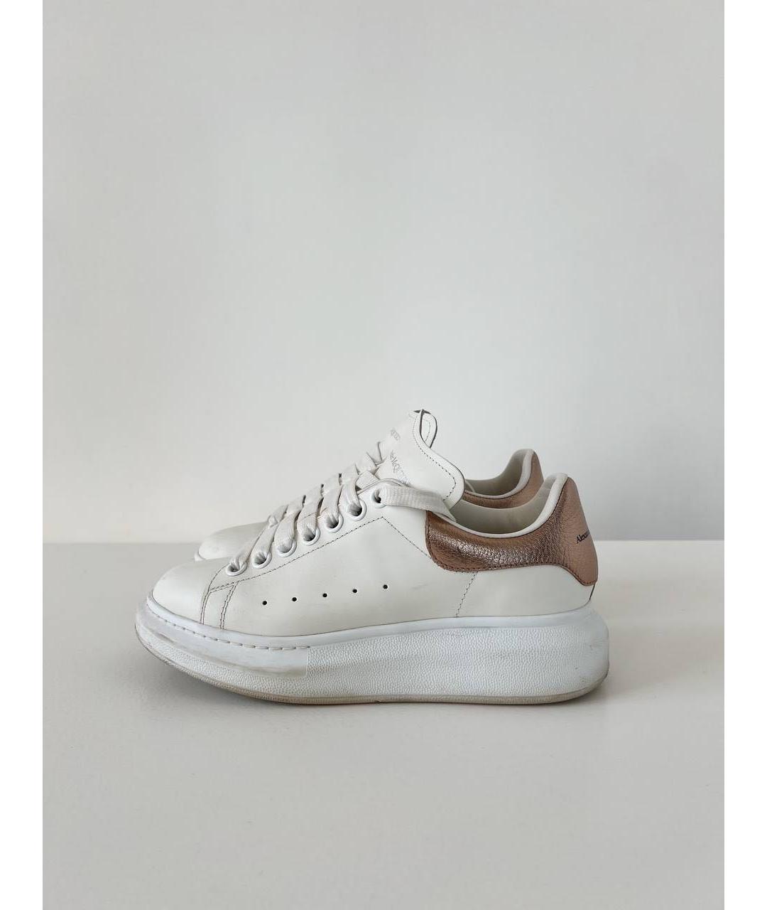 ALEXANDER MCQUEEN Белые кожаные кеды, фото 9