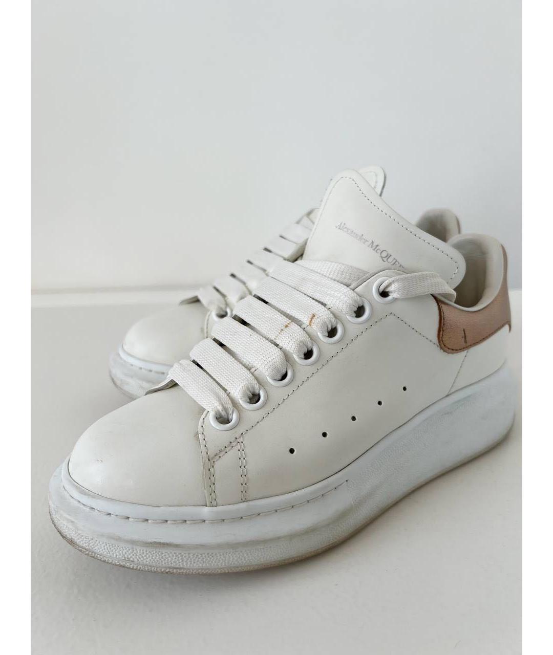 ALEXANDER MCQUEEN Белые кожаные кеды, фото 6