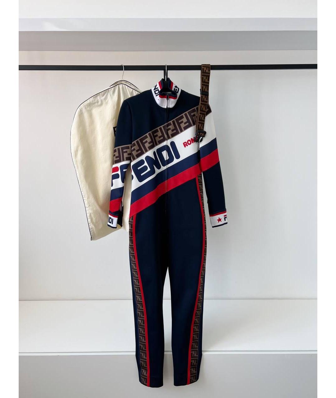 FENDI Темно-синий комбинезон, фото 9