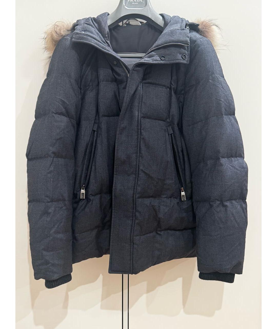 CANALI Серая шерстяная куртка, фото 9